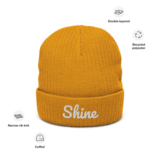 "Shine" Recycled Cuffed Beanie
