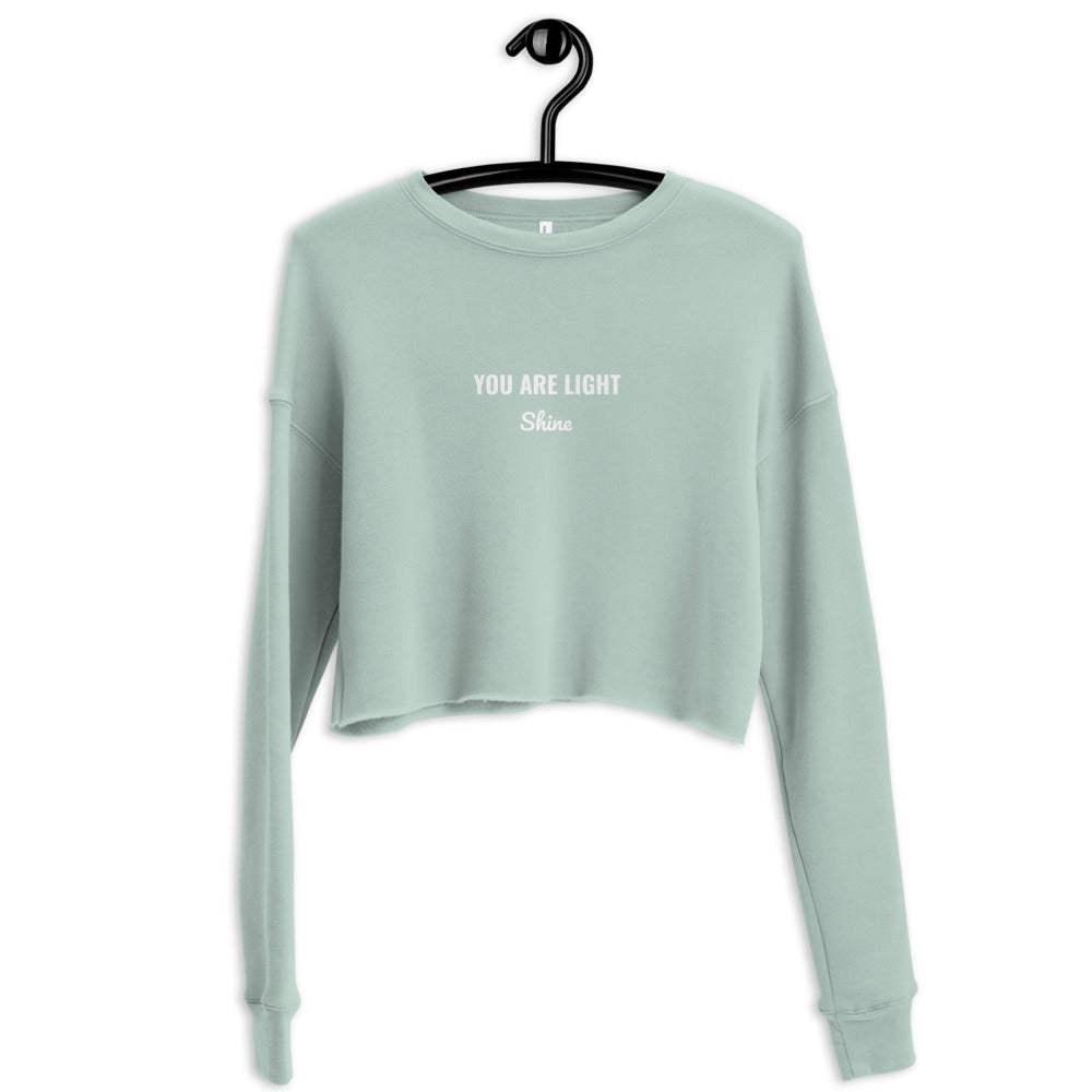 "YOU ARE LIGHT" Crop Sweatshirt